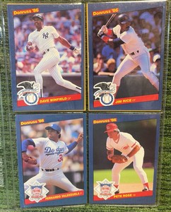 1986 Donruss Oversized Jumbo Cards Lot of 6 PETE ROSE, DAVE WINFIELD