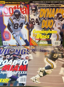 Randy Moss Lot of 4 Magazines SUPER FREAK Beckett, Vikings Collectors Series Magazine