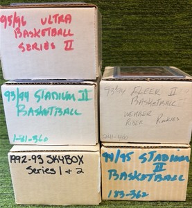 NBA SET LOT of 5 Sets (ULTRA,Stadium Club, Fleer, Skybox)