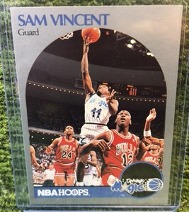 1990 Hoops Sam Vincent #223 Michael Jordan Wearing #12