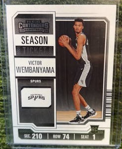 2023 Panini Contenders Victor Wembanyama Rookie Season Ticket Spurs