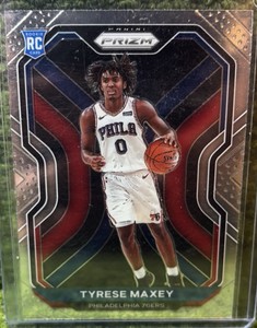 2020 Panini Prizm Tyrese Maxey Prizm RC Rookie Card #256 Philadelphia 76ers