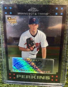 Glen Perkins 2007 Topps Chrome Autograph Auto Rookie RC Card Minnesota Twins MLB