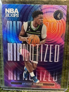 2023 NBA Hoops Anthony Edwards Hypnotized #10 Holo Foil Insert