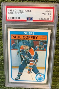 1982 OPC O-Pee-Chee Hockey #101 Paul Coffey Oilers PSA 4