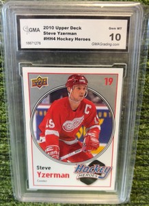 2010-11 Upper Deck Hockey Heroes Steve Yzerman #HH4 HOF 1md