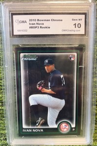 2010 Bowman Draft Chrome Ivan Nova #BDP3 0c4 YANKEES Rookie Card