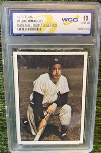 1979 TCMA Baseball History Series the 1950s - Joe DiMaggio #1 WCG GEM MINT 10