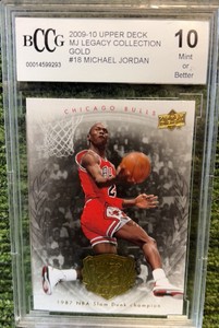 2009 UD MJ Legacy Collection Gold Michael Jordan #18 BCCG 10