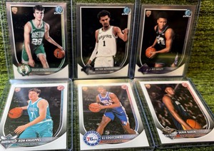 2025-26 Bowman Chrome Rookie & Wemby Lot (6) Cards in Total RC KON VJ