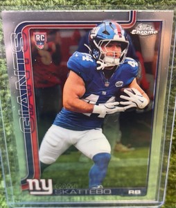 2025 Topps Chrome Cam Skattebo RC #331 New York Giants Rookie Card 