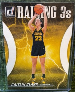 2024 Panini Caitlin Clark Collection Donruss Raining 3s #R2 Iowa Hawkeyes Fever
