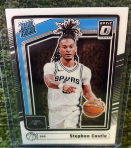 Panini 2024-25 Donruss Optic Rated Rookie Stephon Castle #254 San Antonio Spurs