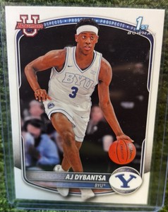 Topps Bowman University 1st Bowman #1 AJ Dybantsa BYU Cougars Basketball