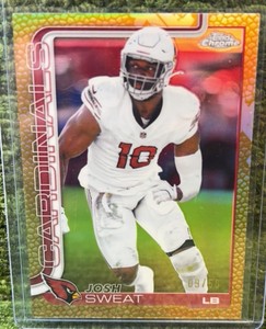 Josh Sweat #10 Topps Chrome 2025 Pigskin 50 SSP Arizona Cardinals