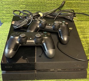 Sony Playstation 4   (With Cords & 2 Controllers w controller charging cord) CLEAN Tested & Works