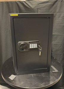 Metal Safe, Electronic Battery Powerer Keypad With Key Backup for Emergencies, Unused, Comes In Original Box and Instructions to Set Your Own Password, Comes With Shelves Inside to Store all Your Valuables