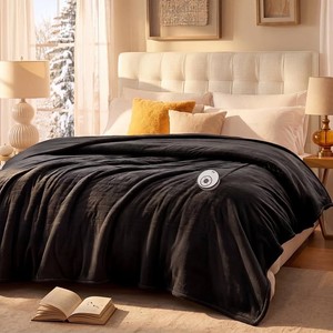 Sealy� Flannel & Sherpa Heated Midweight Blanket Twin Sized - Charcoal Color -With Digital Controller, New in Box, Still Sealed in Original Bag, Unopened