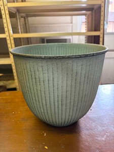 IronStone Flower and Garden Pot, 10 Steel Blue Color