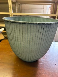 IronStone Flower and Garden Pot, 12 Steel Blue Color