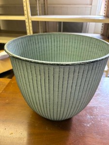 IronStone Flower and Garden Pot, 12 Steel Blue Color