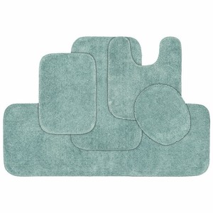 Garland Deco Nylon 5-piece Bath Rug Set - Seafoam Color -