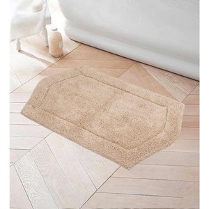 Waterford Collection 100% Cotton Tufted Bath Rug, 21 x 34 Rectangle, Linen - Retail $25