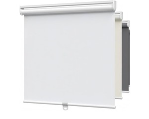Cordless Blackout Roller Shades for Windows.72 W54 H. Spring Loaded Room Darkening Blinds UV Protection Shades for Home Office White color new in box