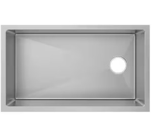 Tight Radius 31 in. Undermount Single Bowl 18 Gauge Stainless Steel Kitchen Sink with Accessories RETAIL $279.00