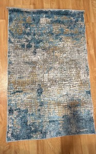 Amer 2x3 Blue Gold Rug Retail $32
