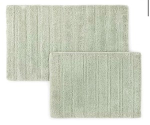 Home Expressions 2-pc. Bath Rug Set - 20x32 and 17x24 Mint Color - Retail $75