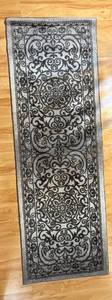 2.5x8 Floor Runner Cool Brown Tones