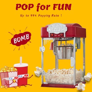 Popcorn Popper Machine-4 OZ Vintage Professional Popcorn Maker Theater Style with Nonstick Kettle Warming Light and Serving Scoop. (Red) Retail  $84