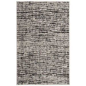 Safavieh Adirondack 117 Rug 26x4 Black and Silver Color