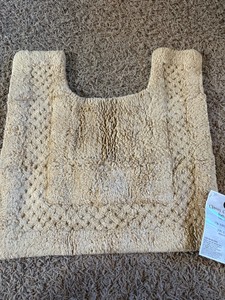Classy Collection Bath Rug 100% Cotton 20 inches x 20 inches TanBrown Color, Soft