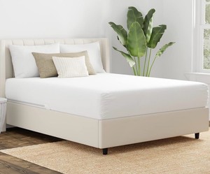 AllerEase Cotton Fresh Mattress Protector - Queen Size Cotton Zip Flexfit Waterproof Allergy Defense Odor Neutralizing RETAIL $90.00