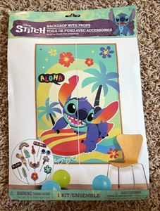 Lilo and Stitch Photo Backdrop with 12 photo props