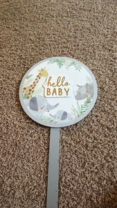 Hello Baby 36 Wooden Yard Sign
