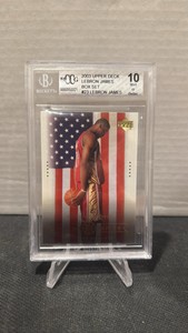 Beckett BCCG 10 2003 upper deck LeBron James box set rookie card