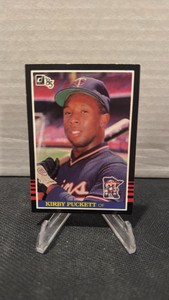 1985 Donruss Kirby pocket rookie card Minnesota Twins Hall of Famer