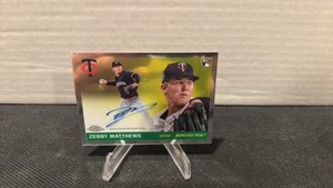 2025 Topps chrome platinum Zebby Matthews autographed rookie card
