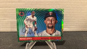 2025 Topps chrome platinum green refractor Royce Lewis Serial #6299