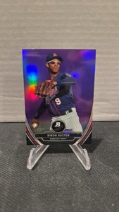 2013 Bowman platinum purple refractor, Byron Buxton rookie card