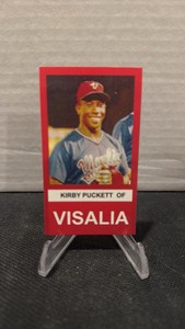 Visalia oaks minor league Kirby Puckett rookie card
