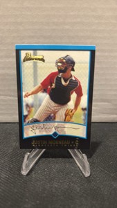 2001 Bowman, Justin Moreau rookie card