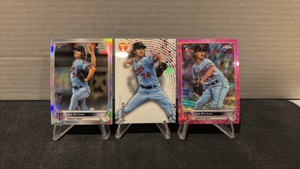 (3) 2022 Joel Ryan rookie refractor Cards