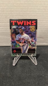 2021 Topps silver pack Mojo refractor Kirby Puckett 35th anniversary