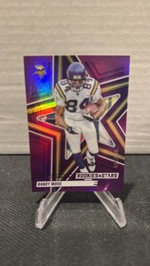 2025 Panini Rookies & Stars, purple foil, Randy Moss Serial #949999
