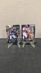 Justin Jefferson and Randy Moss insert Cards two of the Vikings greats