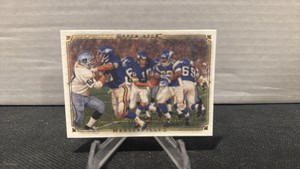2008 upper deck masterpieces time warp Fran Tarkenton and Adrian Peterson short print